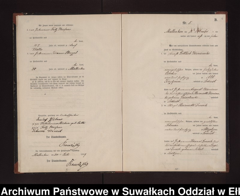 image.from.unit.number "Heiraths-Neben-Register des Preussischen Standes-Amtes Neuhoff Kreis Loetzen"
