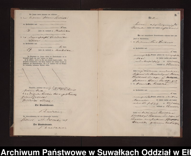 image.from.unit.number "Heiraths-Neben-Register des Preussischen Standes-Amtes Neuhoff Kreis Loetzen"