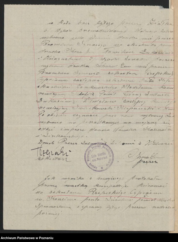 Obraz 12 z jednostki "Kaczlin, powiat Międzychód akta koła."