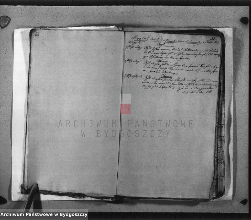 image.from.team "Akta metrykalne parafii rzymskokatolickiej w Dąbrówce Nowej, pow. Bydgoszcz"