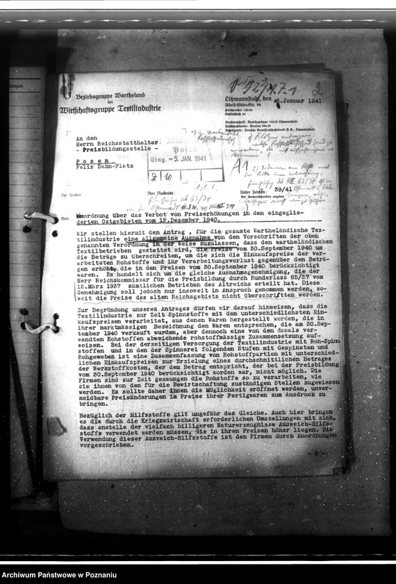 Obraz 6 z jednostki "Spinnstoffwirtschaft. Preisbildung"