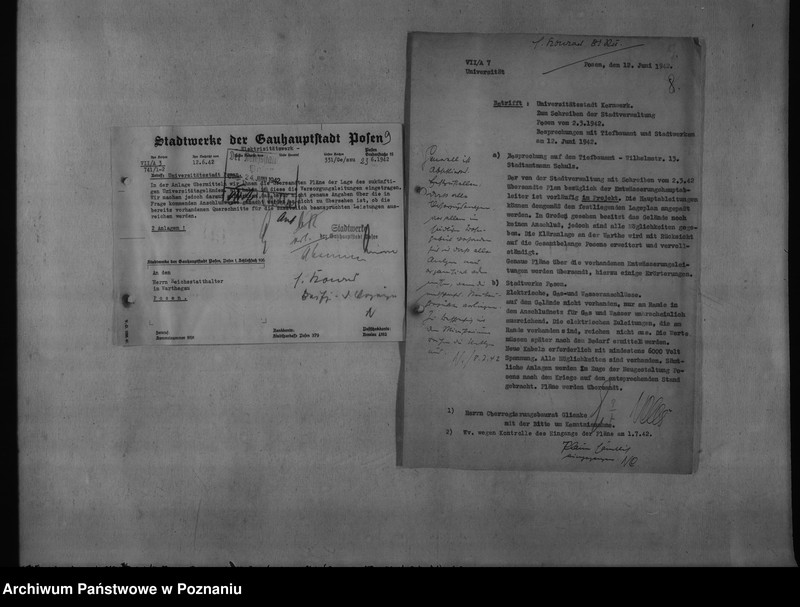 Obraz 12 z jednostki "Baupläne der Universitätsstadt Kornwerk - Posen"