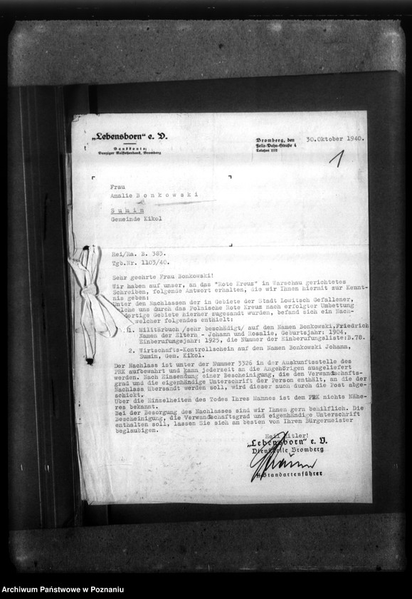 Obraz 5 z jednostki "Friedrich Bonkowski aus Sumin, Kreis Lipno"