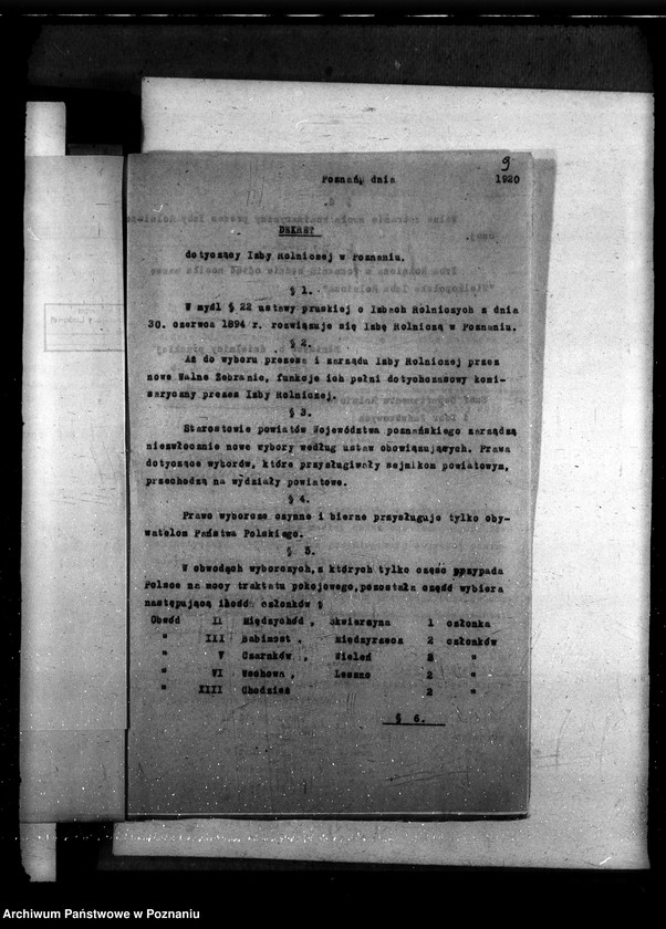 Obraz 15 z jednostki "Sprawy szczegółowo-administracyjne Wielkopolska Izba Rolnicza"