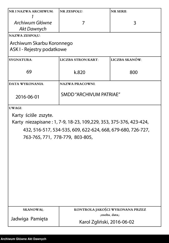 image.from.unit.number "Rejestry szelężnego i podymnego różnych województw."