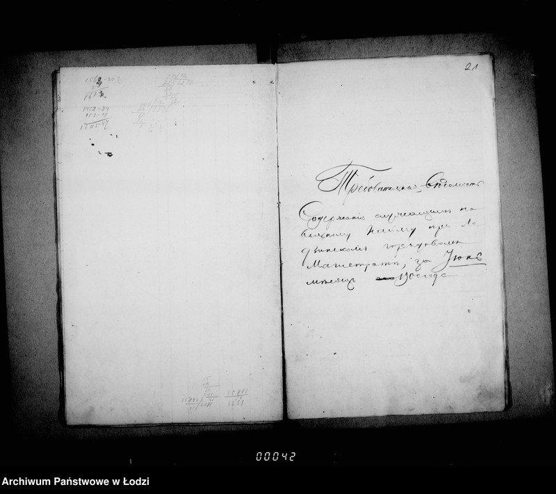 Obraz 17 z jednostki "Trebovatel´nych vedomostej soderžanija činovnikov i služiteli Lodzinskogo Gorodovago Magistrata"