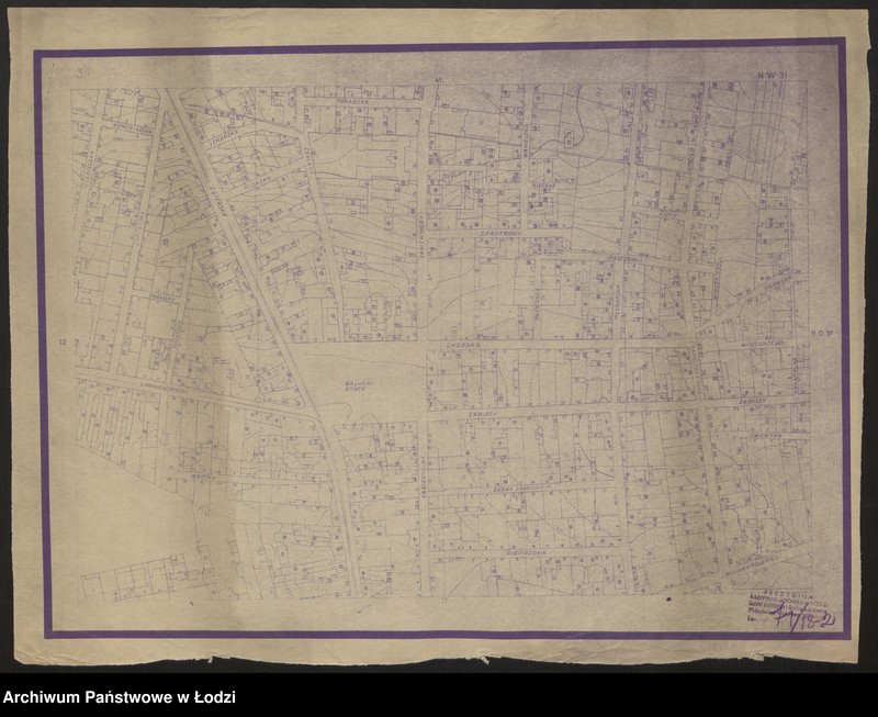 Obraz 2 z jednostki "Plan m. Łodzi 1:2000. Sekcja NW31"