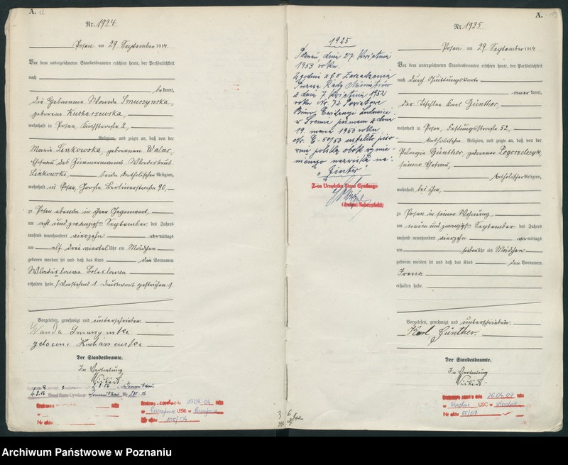 Obraz 9 z jednostki "Księga miejscowa urodzeń tom V-VI [Rejestr główny urodzeń]"