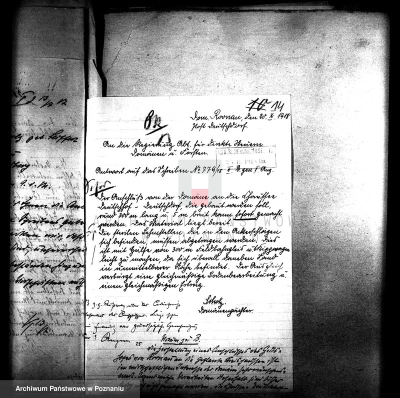 Obraz 18 z jednostki "Kontrakt dzierżawny majątku państwowego Szamotuły-Zamek"