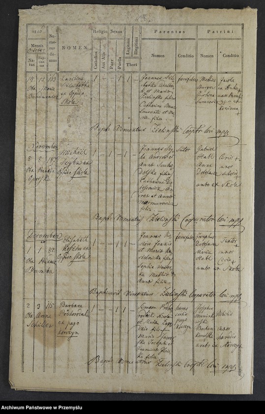 Obraz 20 z jednostki "[Odpisy ksiąg urodzeń, małżeństw, zgonów parafii rzymskokatolickiej Żurów z lat 1823-1827]"