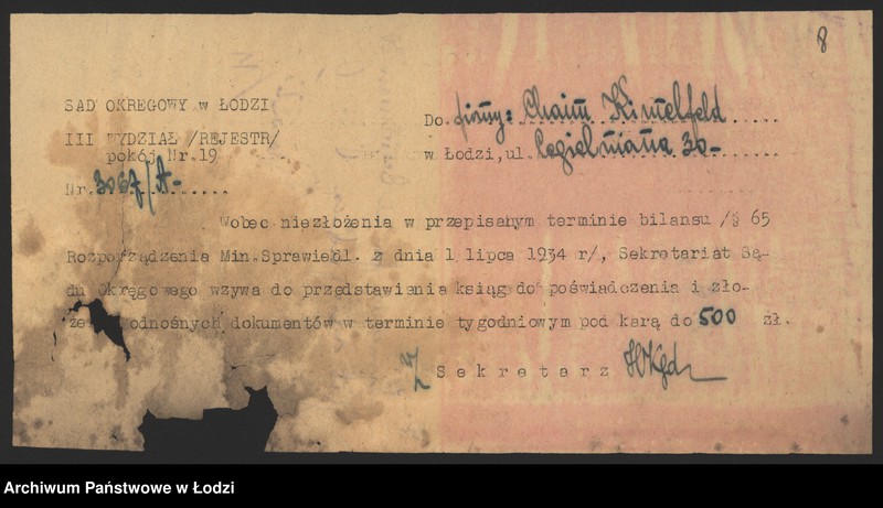 Obraz 10 z jednostki "„Cham Kimelfeld” – sprzedaż towarów łokciowych"