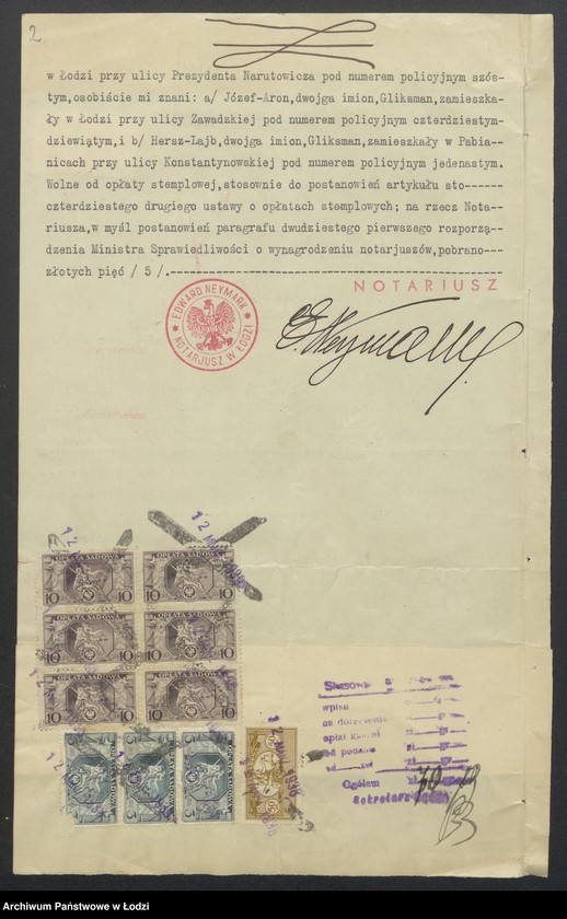 Obraz 4 z jednostki "Josyf Aron Gliksman, Hersz Lajb Gliksman- wyrób i sprzedaż manufaktury"