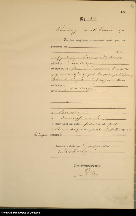 image.from.unit.number "Sterbe-Haupt-Register Nr 1 - 150"