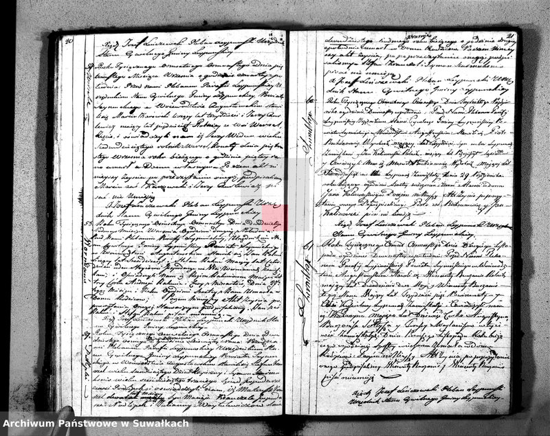 Obraz 13 z jednostki "Księga Aktów Zeyscia Gminy Leypuńskiej od 1-o Stycznia 1818 Roku"