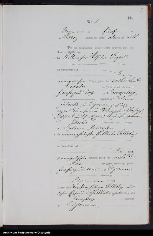 image.from.unit.number "Heiraths-Neben-Register Nr 1 - 20"