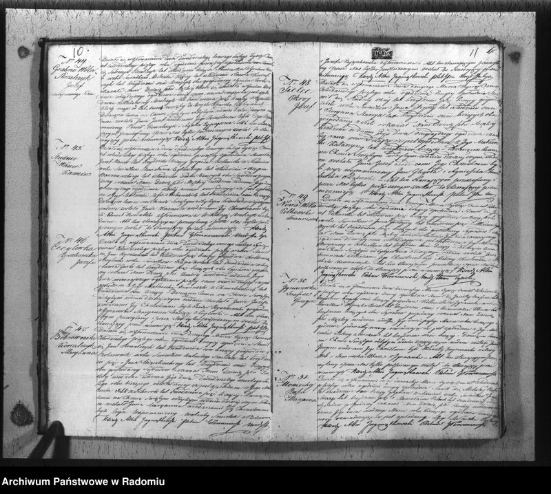 image.from.unit.number "Duplikat urodzonych, zaślubionych i zmarłych w parafii Głowaczew akta w sobie mieszczący za rok 1845"