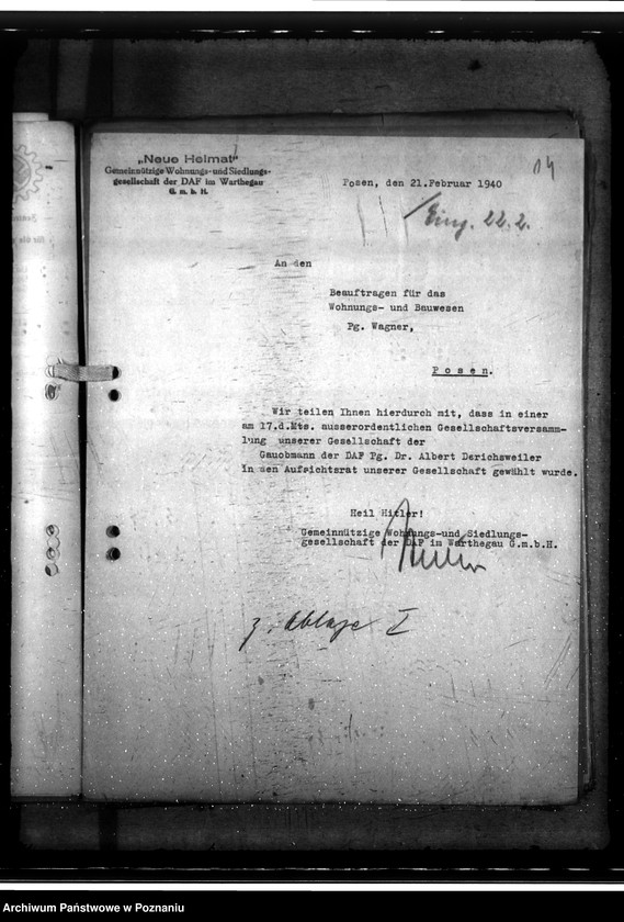 Obraz 20 z jednostki "Neue Heimat. Gemeinnützige Wohnungs- und Siedlungsgesellschaft der. D. A. F."