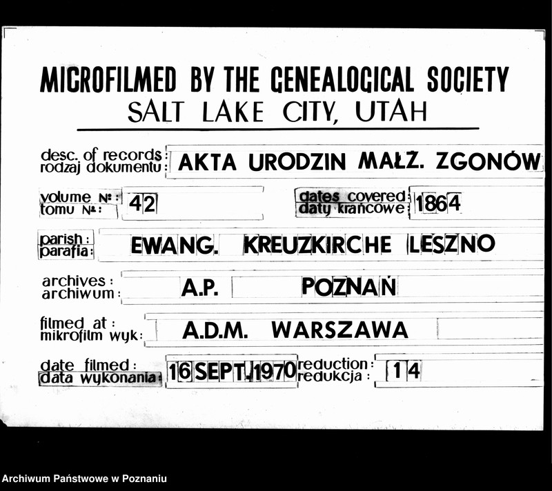 Obraz 1 z jednostki "Duplikat der Getrauten, Gebornen u. Verstorbenen"