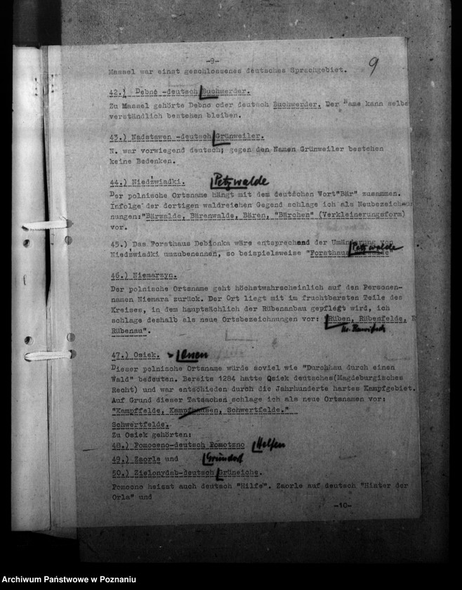 Obraz 13 z jednostki "Ortsnamenänderung - Kreis Rawitsch (Rawicz)"