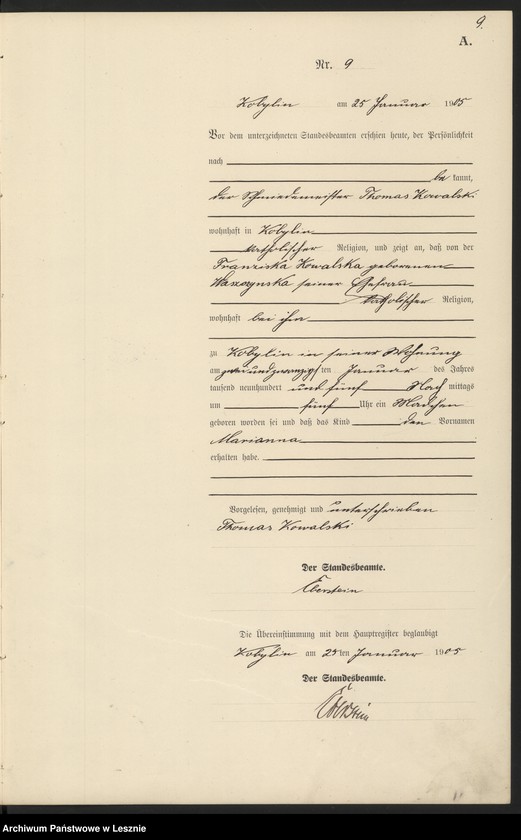 Obraz 12 z jednostki "[Księga urodzeń]"