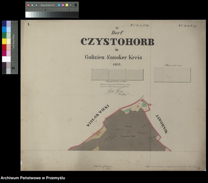 image.from.unit.number "Dorf Czystohorb in Galizien Sanoker Kreis"
