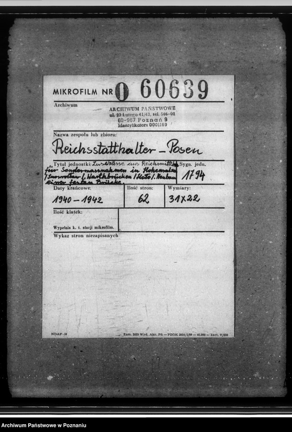 Obraz 2 z jednostki "Zuschüsse aus Reichsmitteln für Sondermassnahmen in Hohensalza (Inowrocław), Warthbrücken (Koło). Neubau einer festen Brücke."