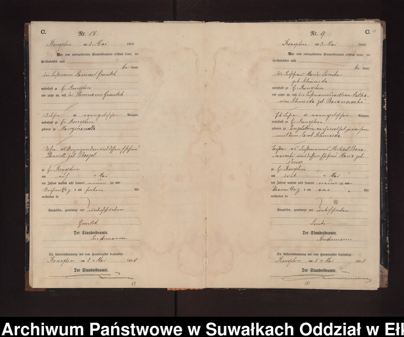image.from.unit.number "Sterbe-Neben-Register des Preussischen Standes-Amtes Gr. Konopken Kreis Loetzen"