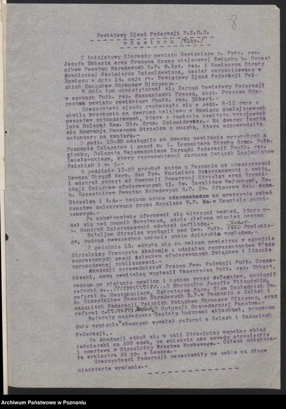 Obraz 12 z jednostki "Rawicz, akta koła."