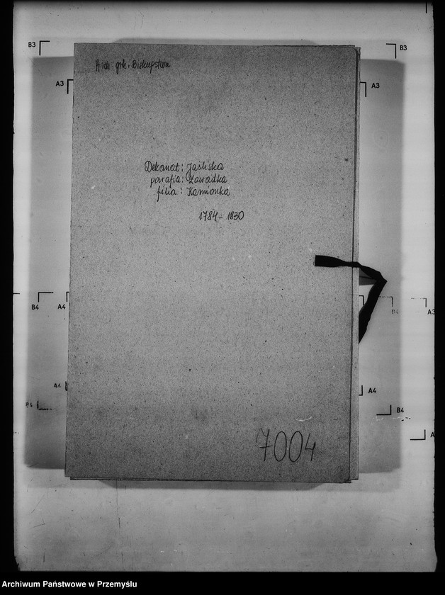 image.from.unit.number "[Kopie ksiąg metrykalnych parafii Zawadka z filią Kamionka (dekanat Jaśliska)]"