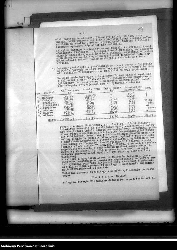 Obraz 11 z jednostki "Protokoły Kolegium Zarządu Miejskiego nr 27-68 (kopie)"