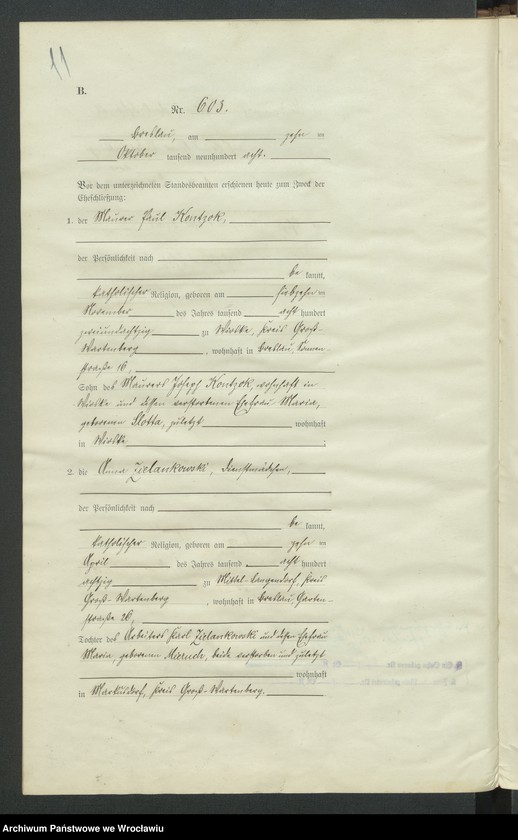 image.from.unit.number "Heirats-Haupt-Register Breslau IV 1908 Band 4"