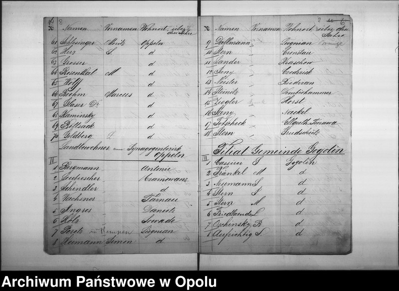 Obraz 11 z jednostki "Acta des Magistrats zu Oppeln betreffend die Ergänzungs-Wahl des Repräsentanten Collegii der Synagogen-Gemeinde Oppeln und des Vorstandes"