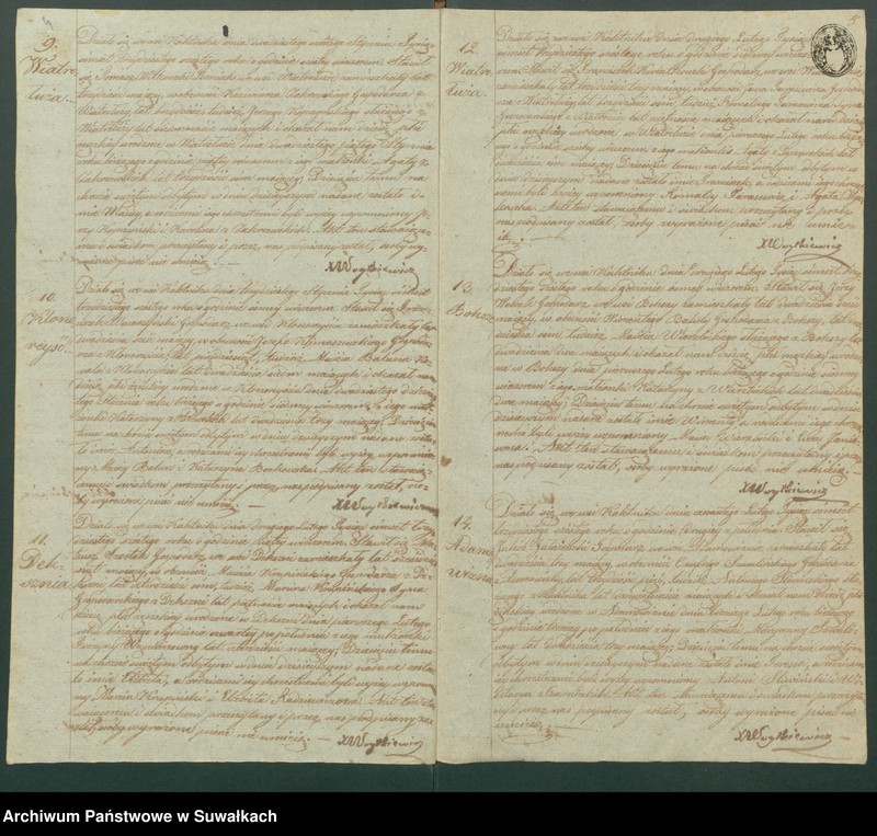 Obraz 5 z jednostki "Duplikat Aktów Urodzonych, Zaślubionych i Umarłych Parafii Kaletnickiey z Roku 1836"