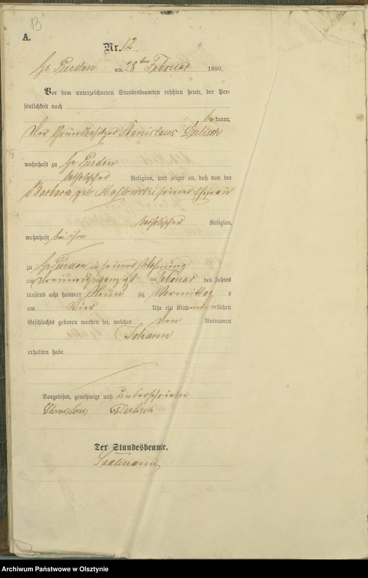 image.from.unit.number "Geburts-Haupt-Register Nr 1 - 60"