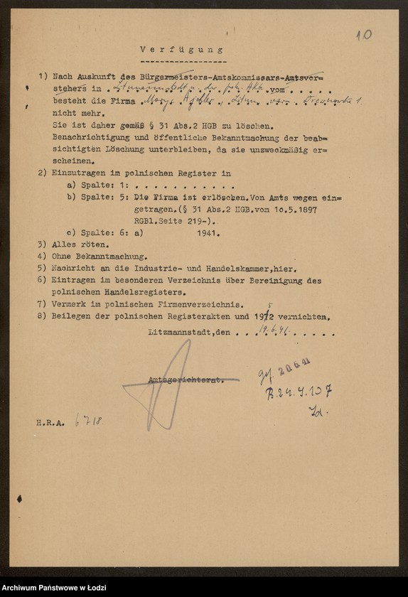 Obraz 12 z jednostki "Moryc Ajchler- sprzedaż skór"