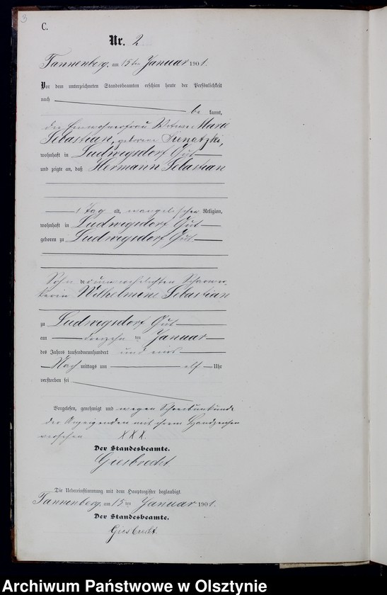 image.from.unit.number "Sterbe-Neben-Register Nr 1 - 28"
