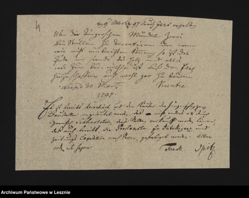 Obraz 6 z jednostki "[Akta in Sachen des allhiesigen Schutz-Juden Eisig Moses auf seine Eingabe den vorhabenden Ankauf der beiden den Jungerschen Mundeln gehörigen Brand-und Baustellen betreffend]"