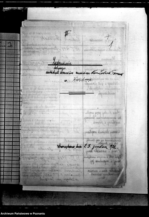 Obraz 4 z jednostki "Stosunki osobiste Ludwika Tomczaka burmistrza miasta Wielichowa"