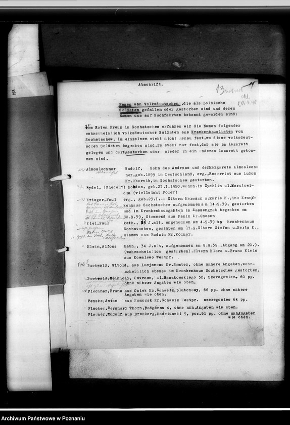 Obraz 17 z jednostki "Namen gefallener volksdentschen Soldaten und Soldaten der Wehrmacht"