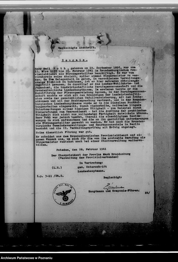 Obraz 18 z jednostki "Poth, Emil - burmistrz"