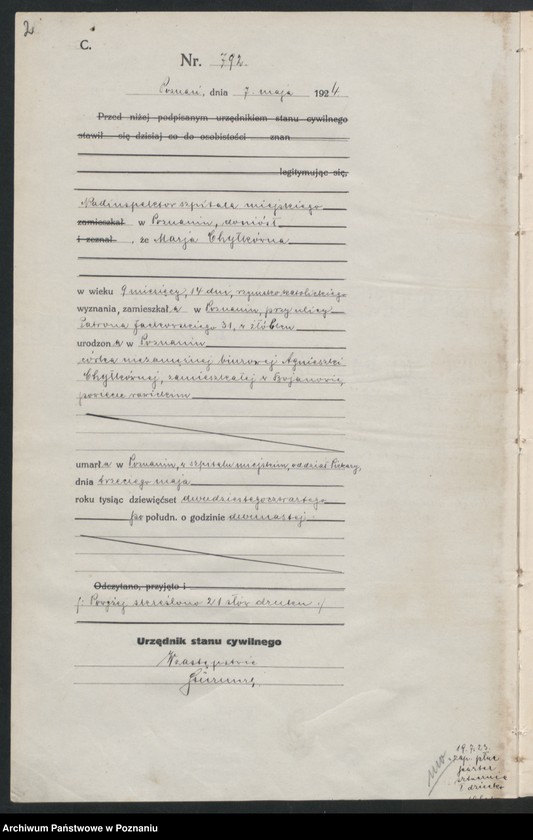 image.from.unit.number "Księga miejscowa zgonów tom II [Rejestr główny zgonów]"