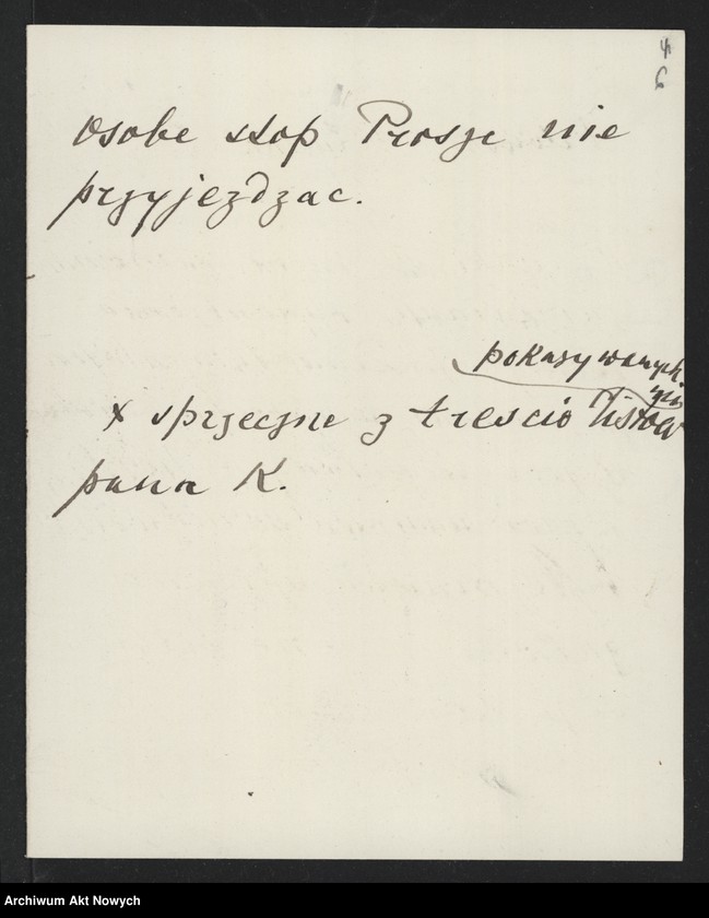image.from.unit.number "Korfanty Wojciech; Załączniki: a) telegram I. J. Padewskiego do W. Witosa; b) zaproszenie, dotyczy "Rzeczypospolitej"; L.23 (odpowiedzi - rękopisy, maszynopisy)"
