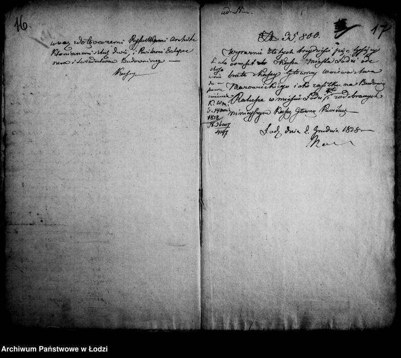 Obraz 18 z jednostki "Akta tyczące się budowy II-ego ratusza w mieście Łodzi"