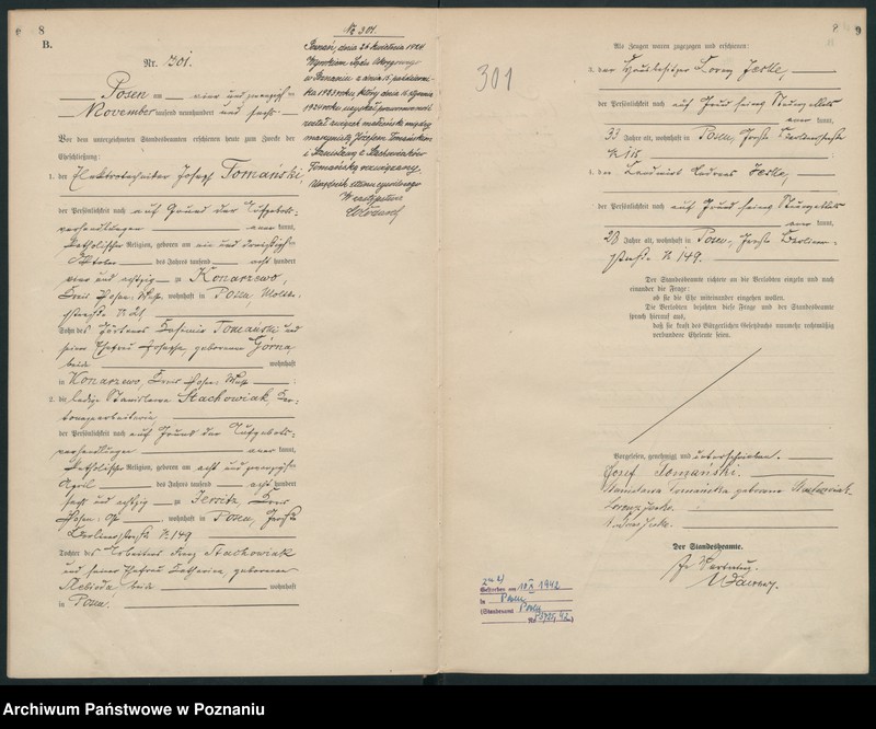 Obraz 7 z jednostki "Księga miejscowa małżeństw"