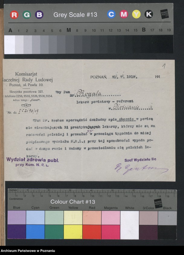 Obraz 3 z jednostki "Akta tyczące korespondencyi w sprawach zdrowia z Komisariatem Naczelnej Rady Ludowej"