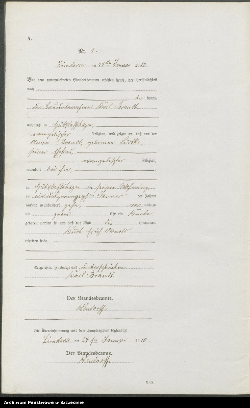 Obraz 5 z jednostki "Geburtsregister"