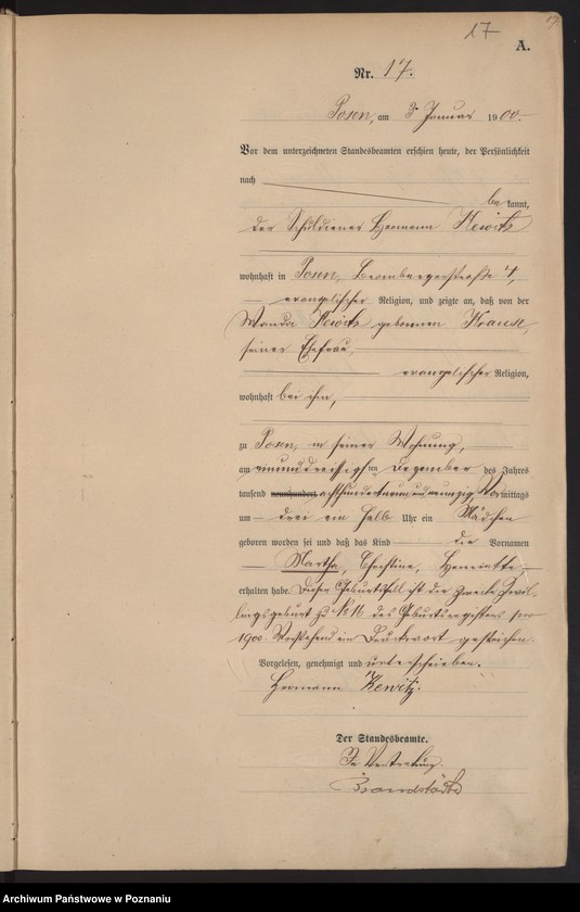 Obraz 20 z jednostki "Księga miejscowa urodzeń"