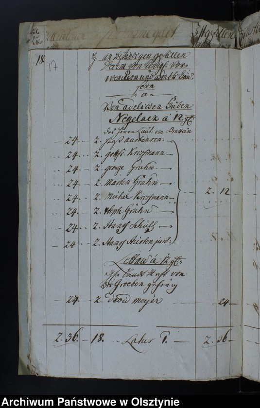 image.from.unit.number "Jahr Kirchen Rechnung der Waltersdorfschen Kirche aller Einnahme und Ausgabe wie auch Bau-Rechnung"
