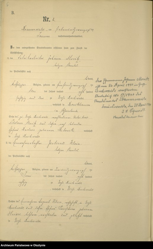 image.from.unit.number "Heiraths-Haupt-Register Nr 1 - 15"