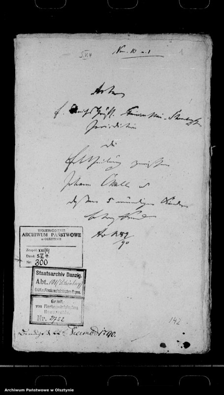 image.from.unit.number "Erbtheilung zwischen Johann Chall und dessen fünf unmündigen Kindern"